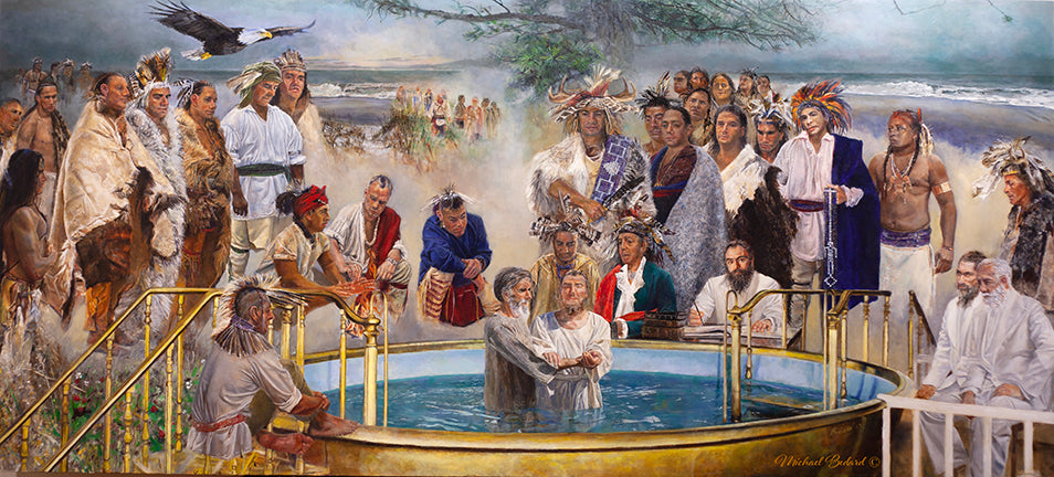 Hope of the World II "85 CHIEFS A REMNANT OF THE HOUSE OF ISRAEL" Limited Ed. canvas print