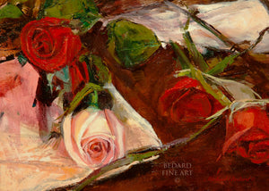 A RED RED  ROSE by Michael Bedard   A  POEM by Robert Burns