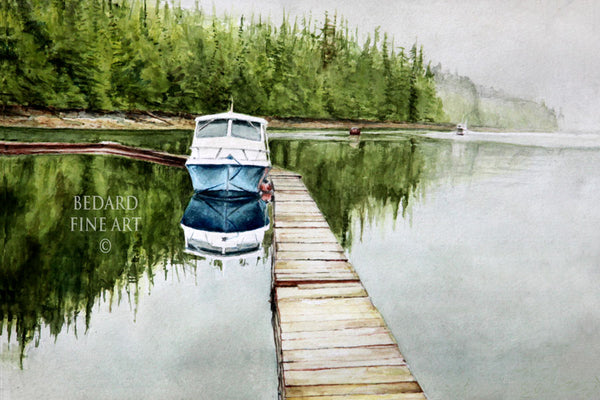 Glass Boat -watercolor – Bedard Fine Art