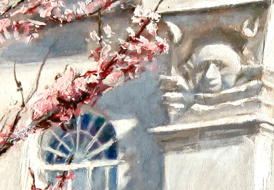 Nauvoo Temple Spring Blossoms